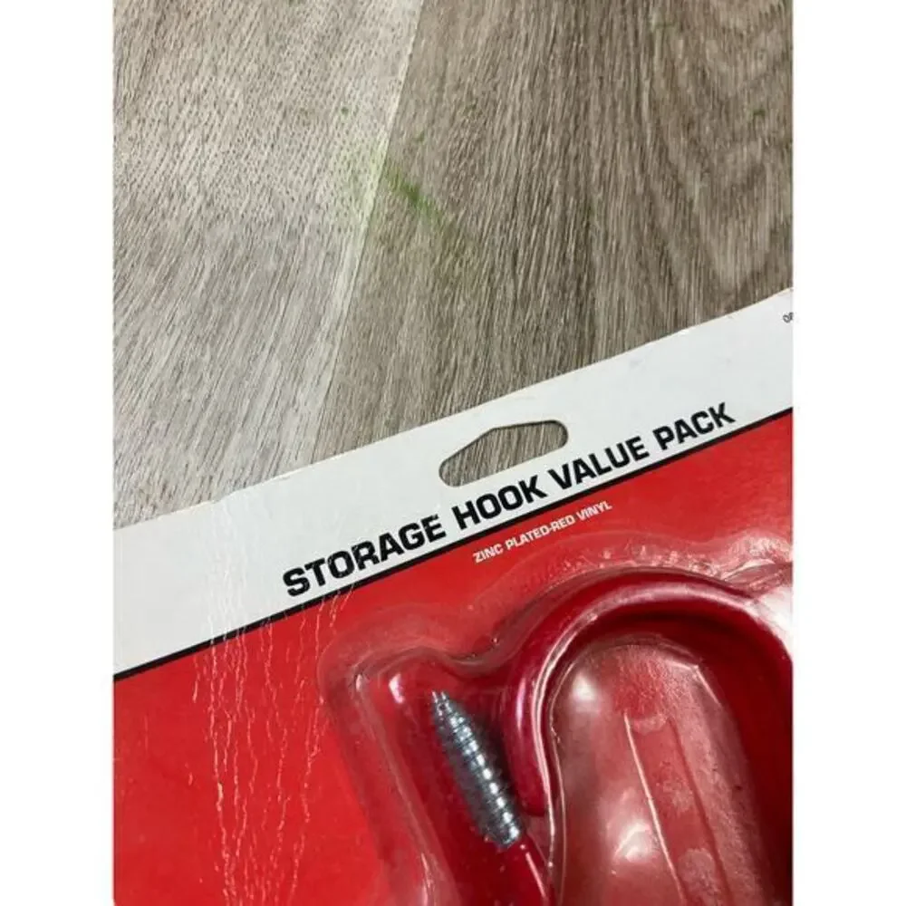Storehouse Storage Hook Value Pack Zinc Plated‎ & Vinyl Coated